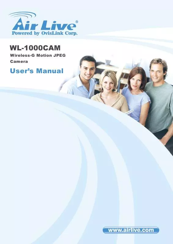 Mode d'emploi AIRLIVE WL-1000CAM