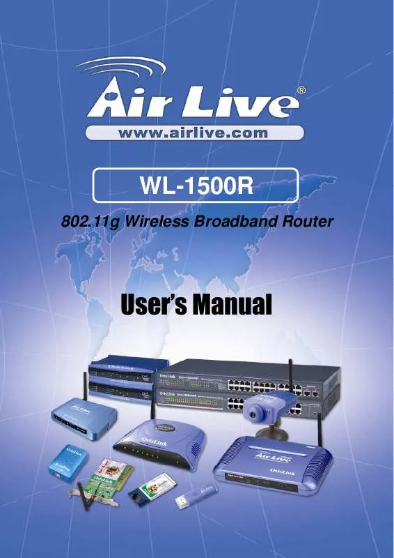 Mode d'emploi AIRLIVE WL-1500R