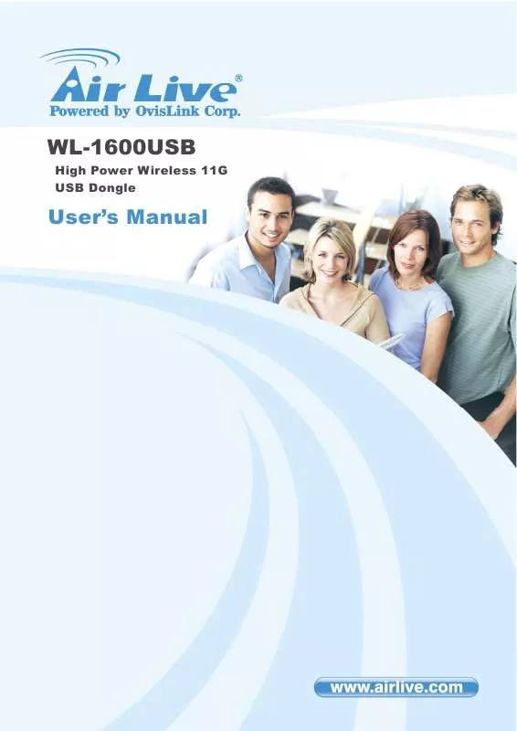 Mode d'emploi AIRLIVE WL-1600USB