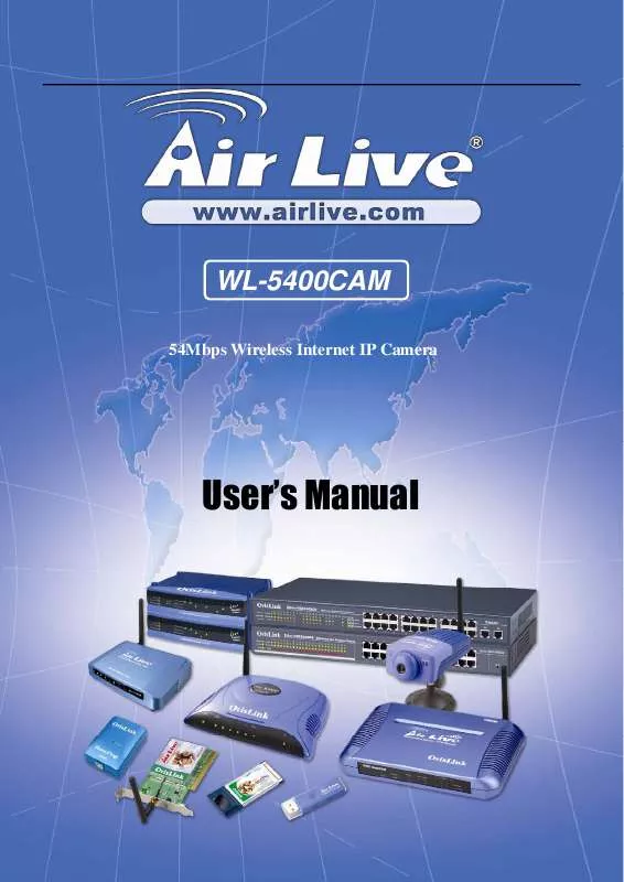 Mode d'emploi AIRLIVE WL-5400CAM