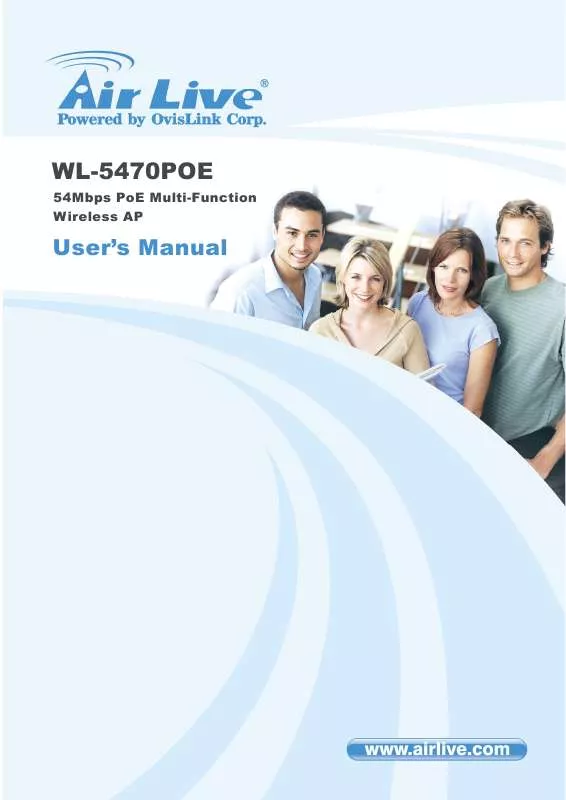 Mode d'emploi AIRLIVE WL-5470POE