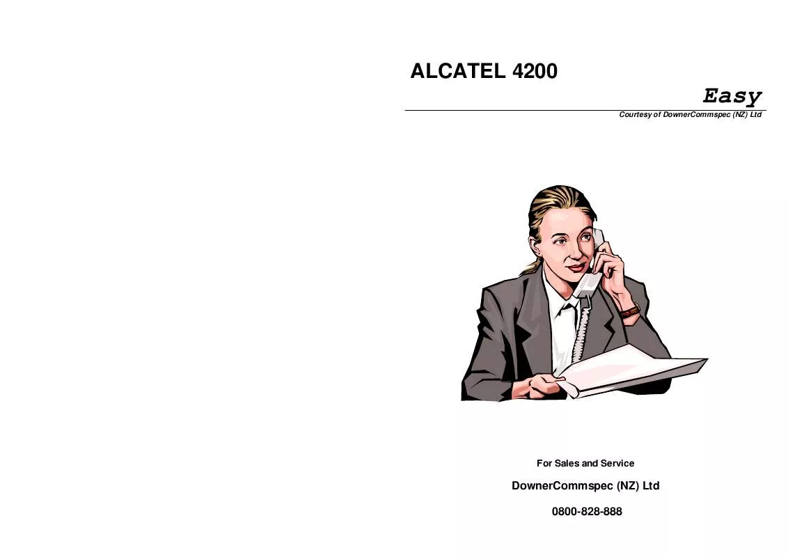 Mode d'emploi ALCATEL 4200