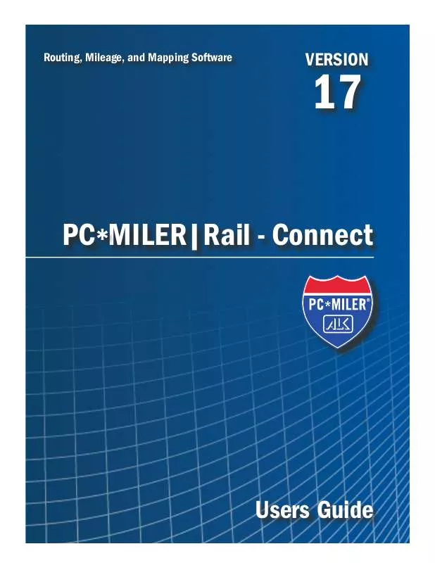 Mode d'emploi ALK PCMILER RAIL 17 CONNECT