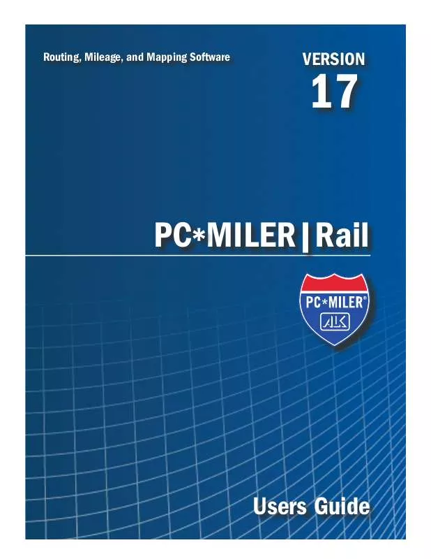 Mode d'emploi ALK PCMILER RAIL 17