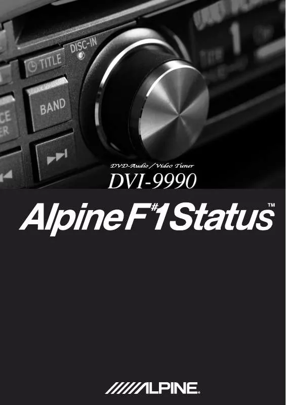 Mode d'emploi ALPINE DVI-9990