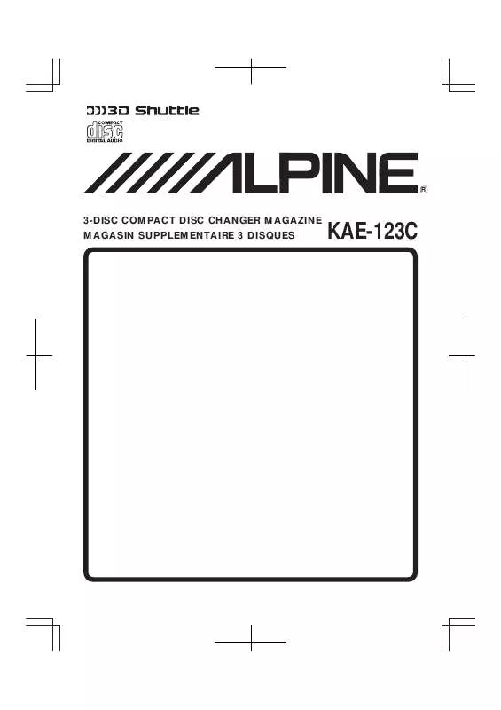 Mode d'emploi ALPINE KAE-123C