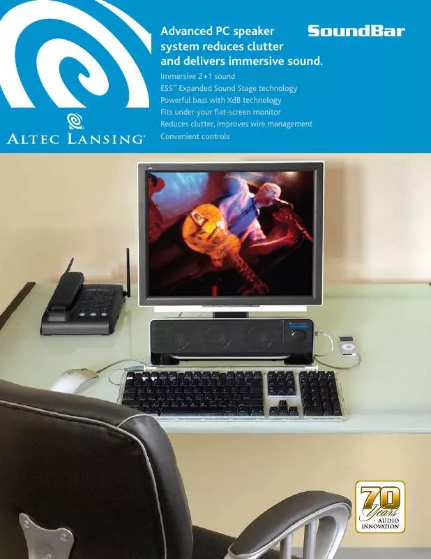Mode d'emploi ALTEC LANSING FX3020