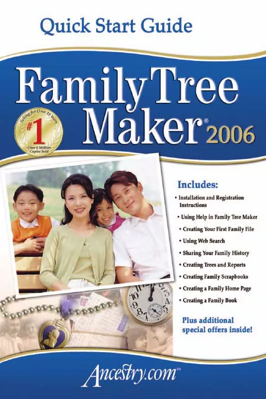 Mode d'emploi ANCESTRY FAMILY TREE MAKER 2006