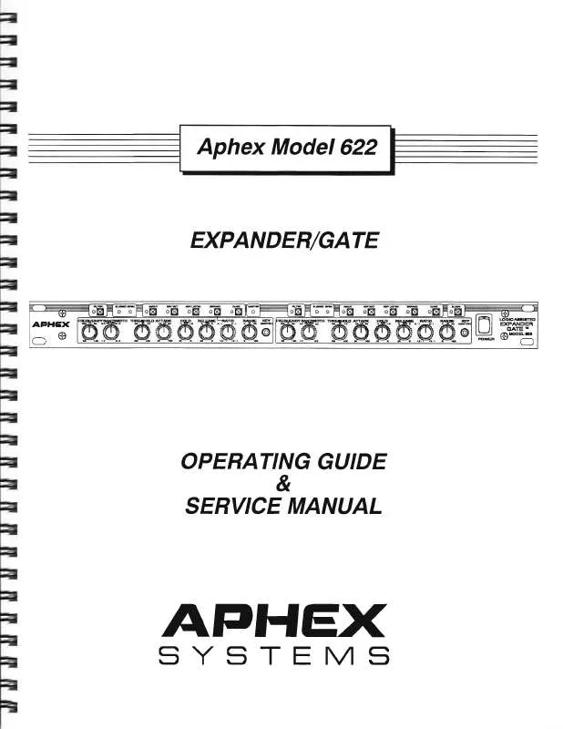 Mode d'emploi APHEX 622