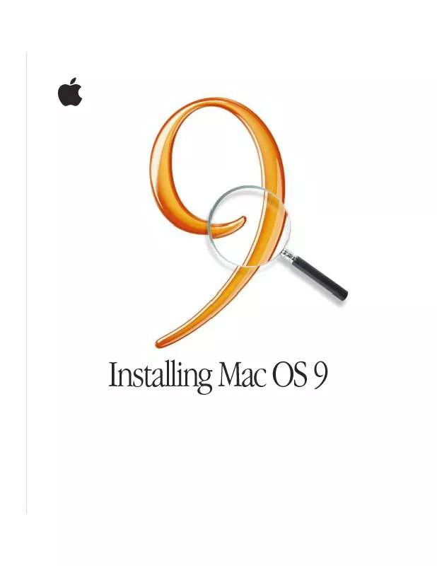 Mode d'emploi APPLE MAC OS 9