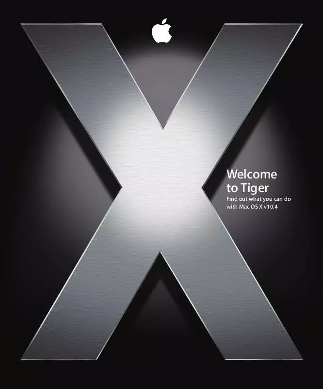 Mode d'emploi APPLE MAC OS X 10.4
