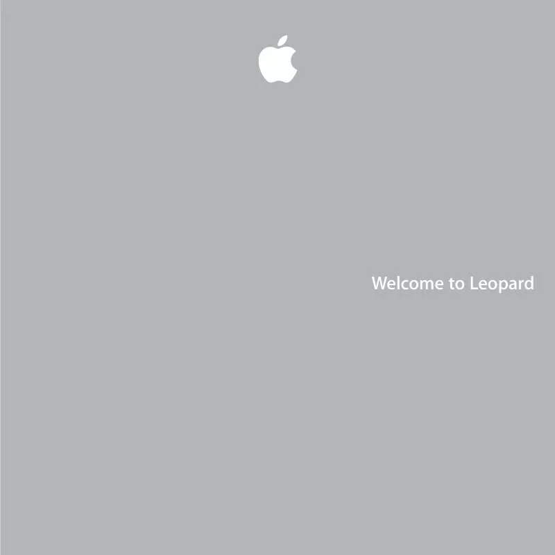 Mode d'emploi APPLE MAC OS X 10.5