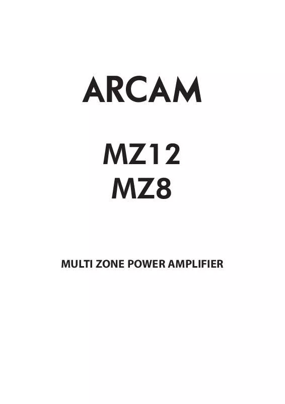 Mode d'emploi ARCAM MZ12