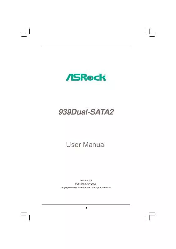 Mode d'emploi ASROCK 939DUAL-SATA2