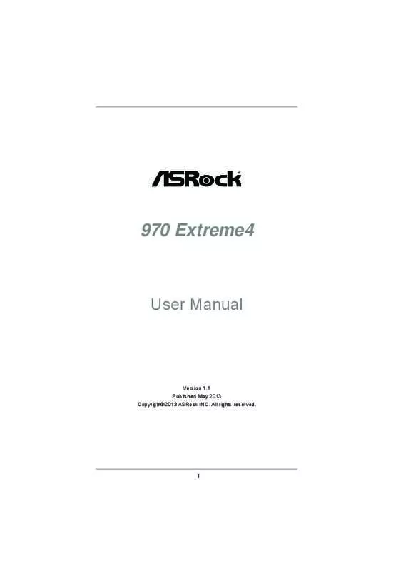 Mode d'emploi ASROCK 970 EXTREME4