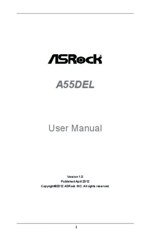 Mode d'emploi ASROCK A55DEL