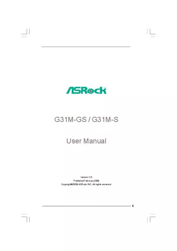 Mode d'emploi ASROCK G31M-GS_VIA