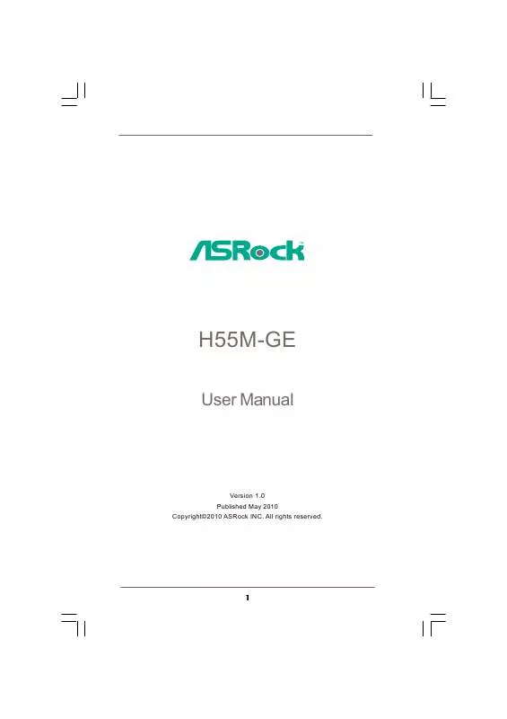 Mode d'emploi ASROCK H55M-GE R2.0