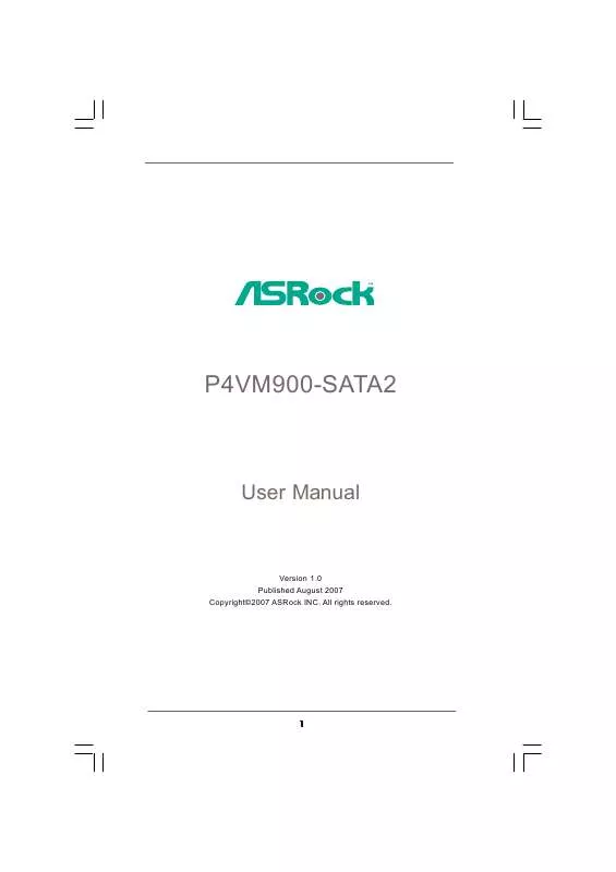 Mode d'emploi ASROCK P4VM900-SATA2