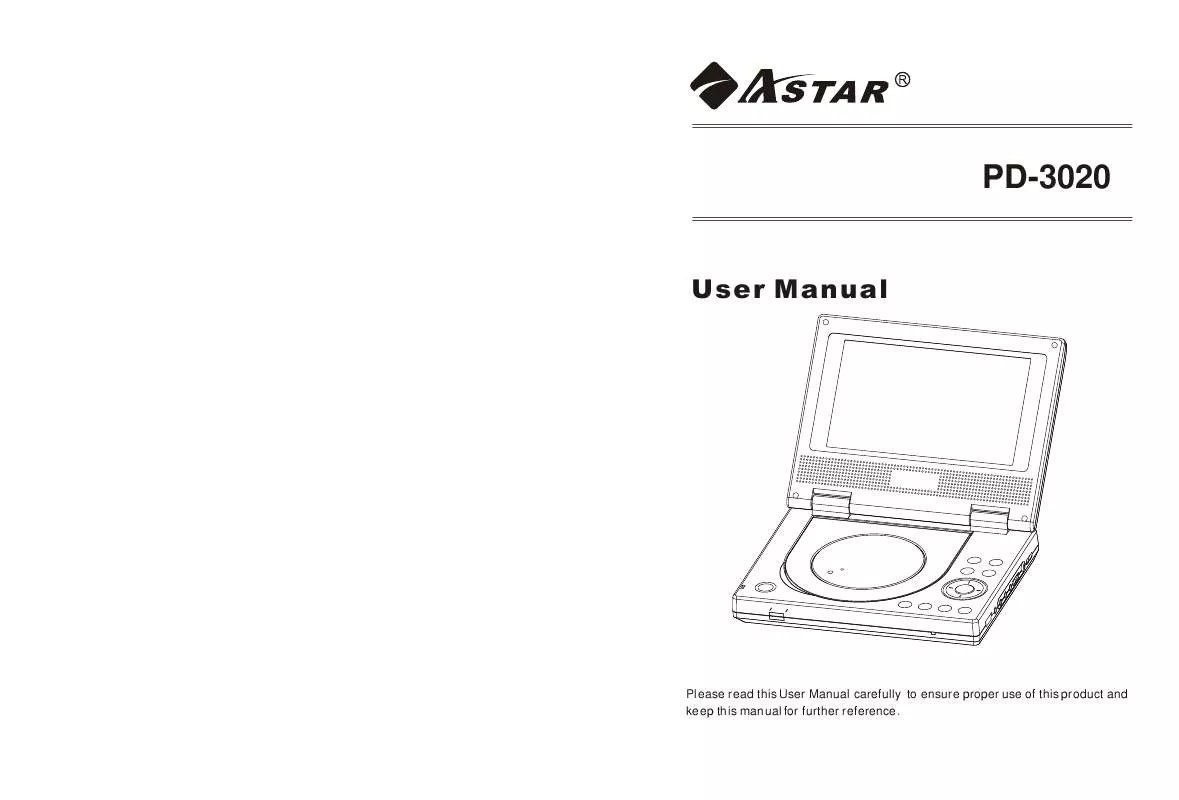 Mode d'emploi ASTAR PD-3020