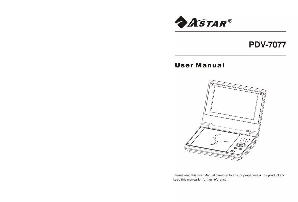 Mode d'emploi ASTAR PDV-7077