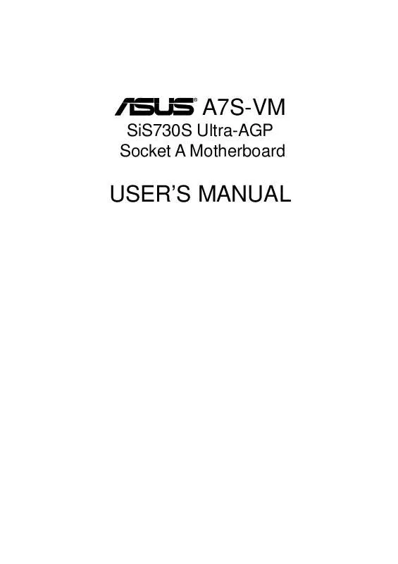 Mode d'emploi ASUS A7S-VM