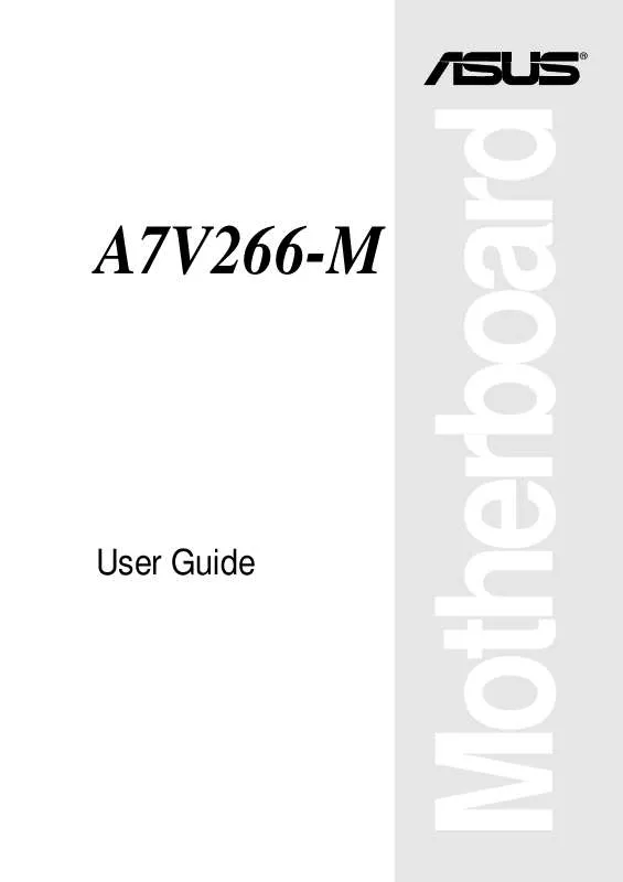 Mode d'emploi ASUS A7V266-M
