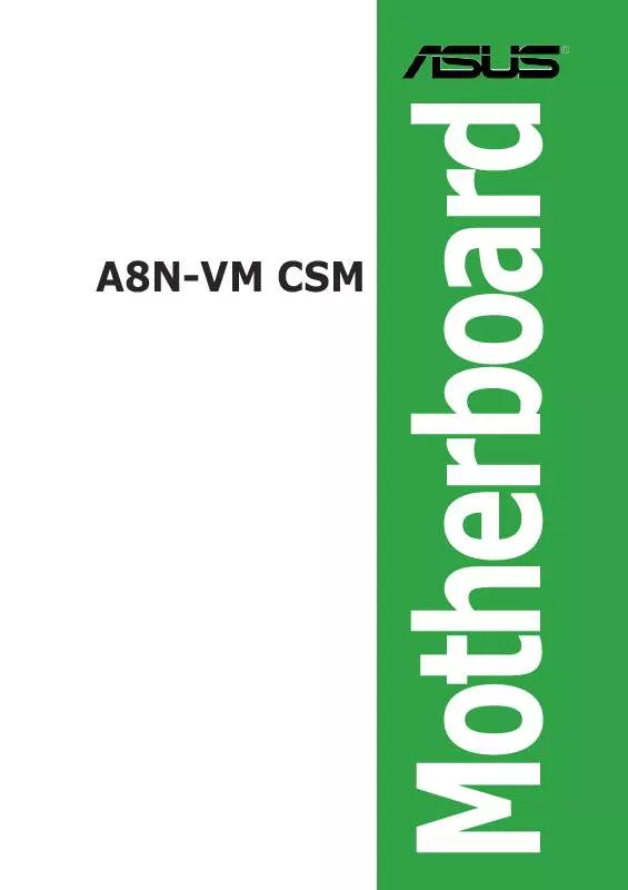 Mode d'emploi ASUS A8N-VM CSM
