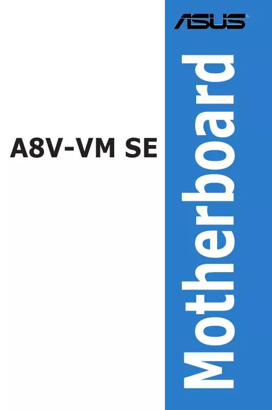 Mode d'emploi ASUS A8V-VM SE