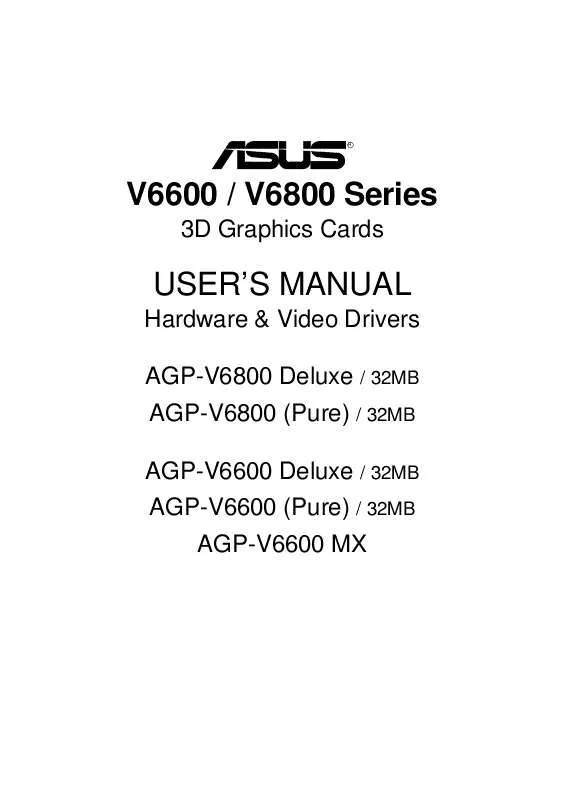 Mode d'emploi ASUS AGP-V6600