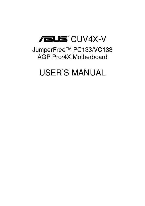 Mode d'emploi ASUS CUV4X-V