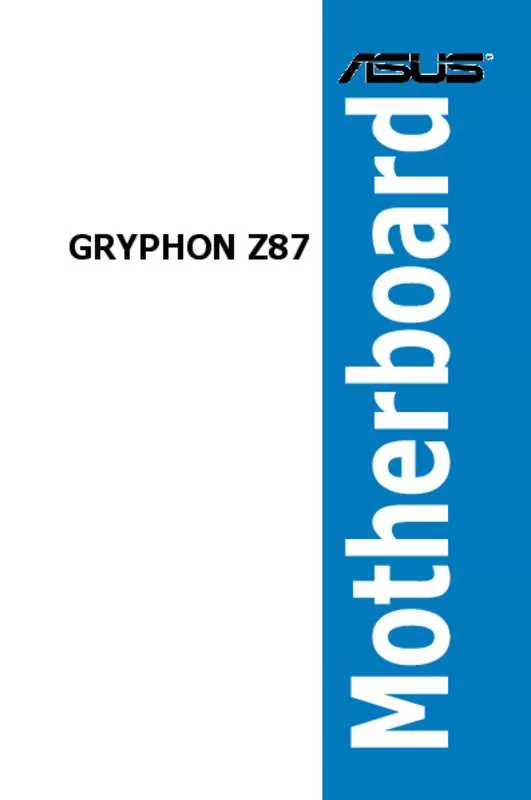 Mode d'emploi ASUS GRYPHON Z87