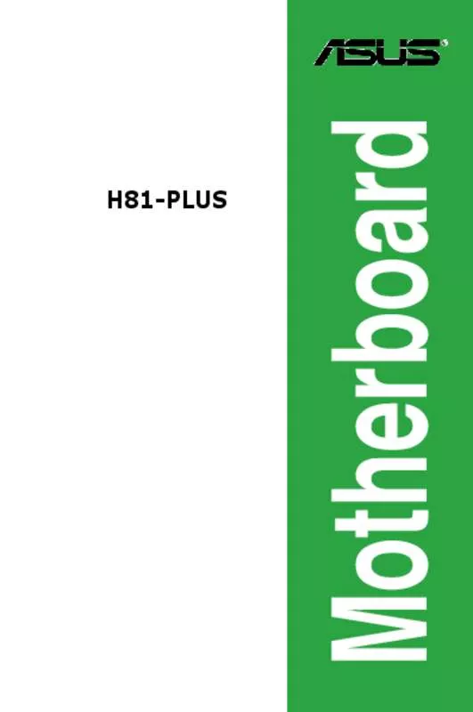 Mode d'emploi ASUS H81-PLUS