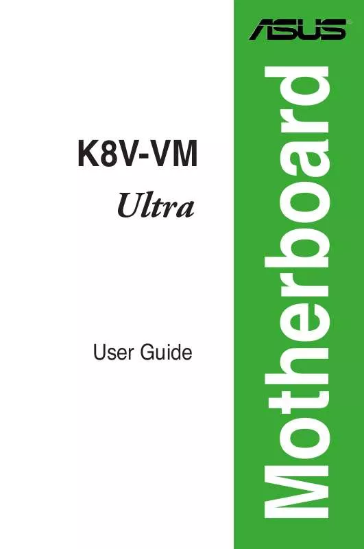 Mode d'emploi ASUS K8V-VM ULTRA
