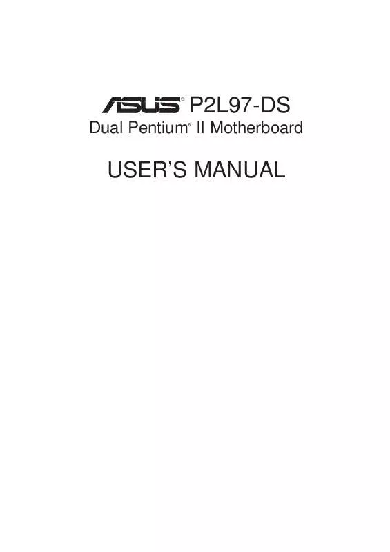 Mode d'emploi ASUS P2L97-DS