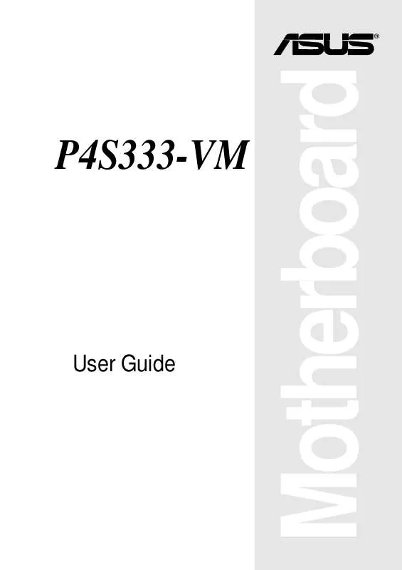 Mode d'emploi ASUS P4S333-VM