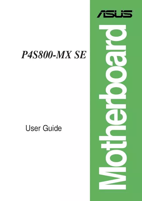 Mode d'emploi ASUS P4S800-MX SE
