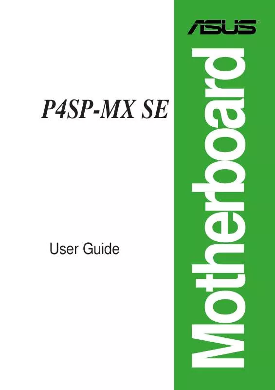 Mode d'emploi ASUS P4SP-MX SE