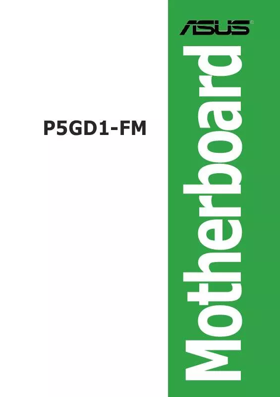Mode d'emploi ASUS P5GD1-FM