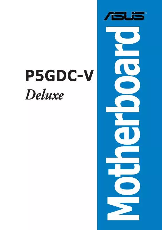 Mode d'emploi ASUS P5GDC-V DELUXE