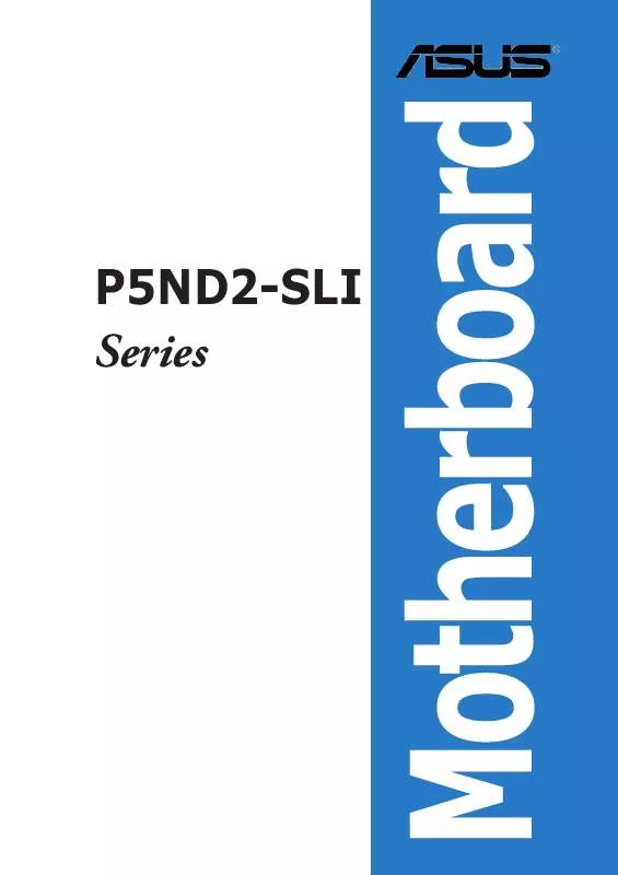 Mode d'emploi ASUS P5ND2-SLI