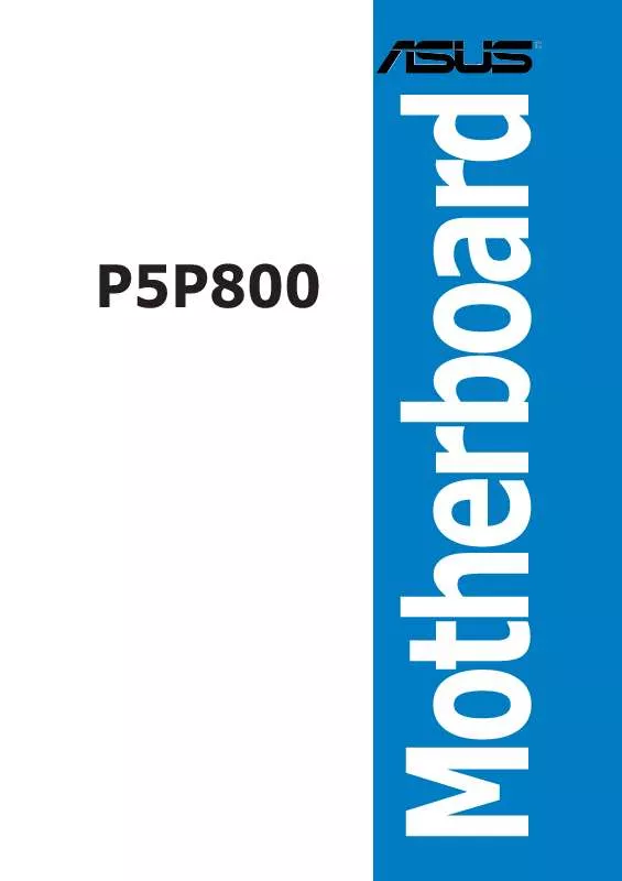 Mode d'emploi ASUS P5P800