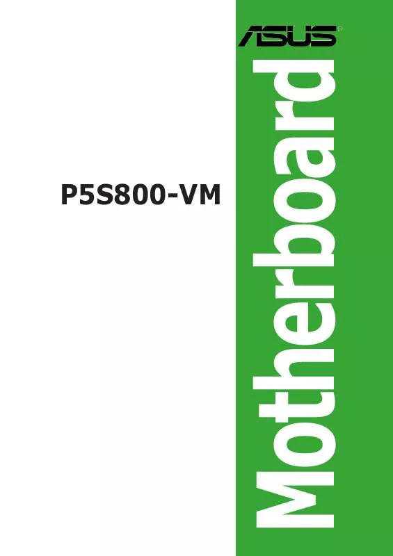 Mode d'emploi ASUS P5S800-VM