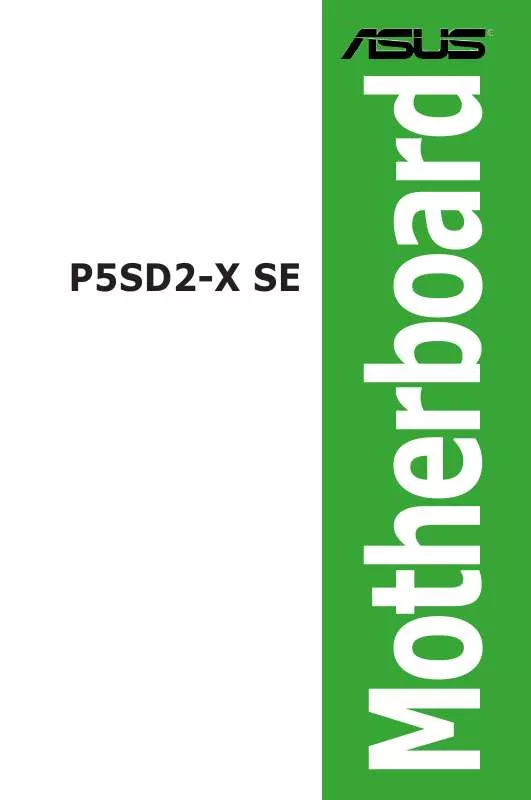 Mode d'emploi ASUS P5SD2-X SE