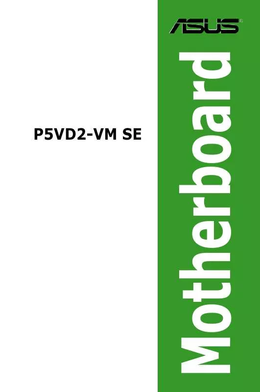 Mode d'emploi ASUS P5VD2-VM SE