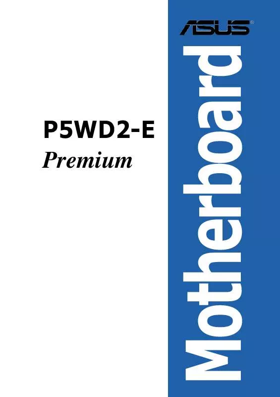 Mode d'emploi ASUS P5WD2-E PREMIUM