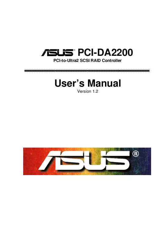 Mode d'emploi ASUS PCI-DA2200