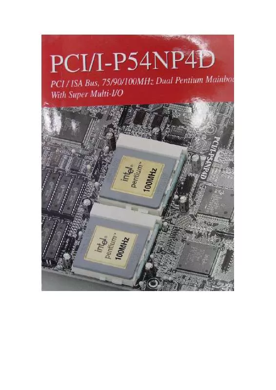 Mode d'emploi ASUS PCI-I-P54NP4D