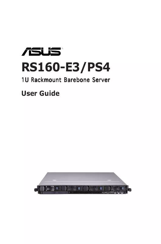 Mode d'emploi ASUS RS160-E3PS4