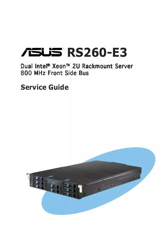 Mode d'emploi ASUS RS260-E3RS8
